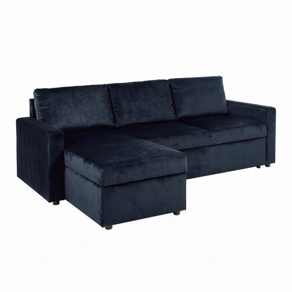Oxford sovesofa med chaiselong med opbevaring vendbar 218 x 84 cm