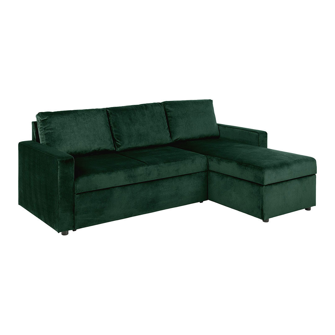 Oxford sovesofa med chaiselong med opbevaring vendbar 218 x 84 cm