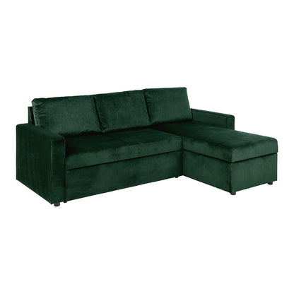 Oxford sovesofa med chaiselong med opbevaring vendbar 218 x 84 cm