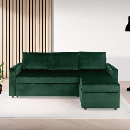 Oxford sovesofa med chaiselong med opbevaring vendbar 218 x 84 cm