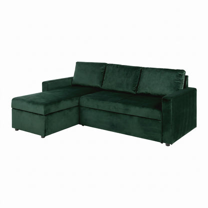 Oxford sovesofa med chaiselong med opbevaring vendbar 218 x 84 cm