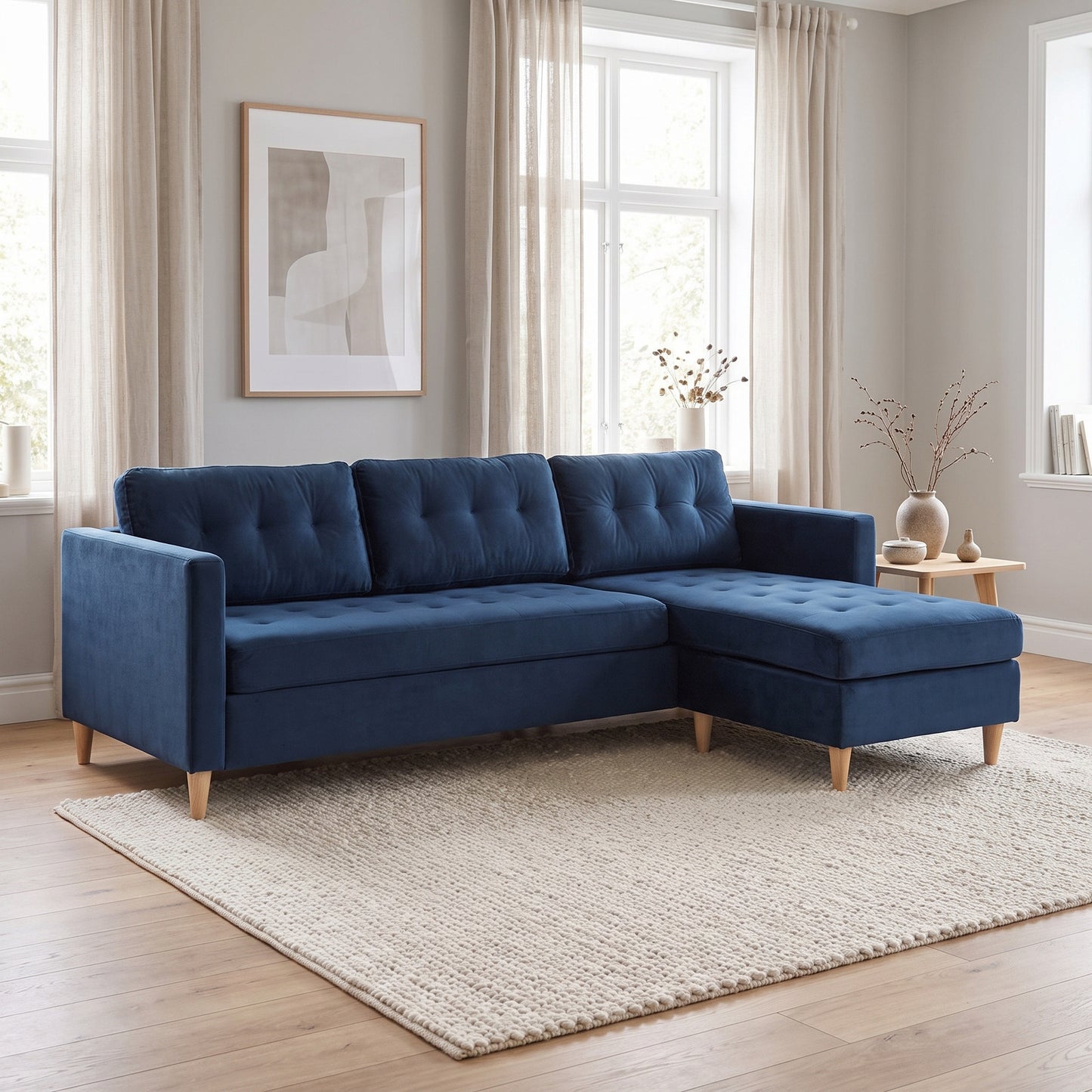 New Orleans sofa med chaiselong venstrevendt 219 x 80 cm
