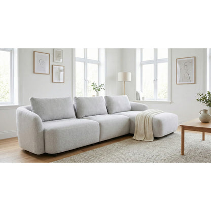 Budapest 2-personers sofa med chaiselong højrevendt 162 x 312 cm