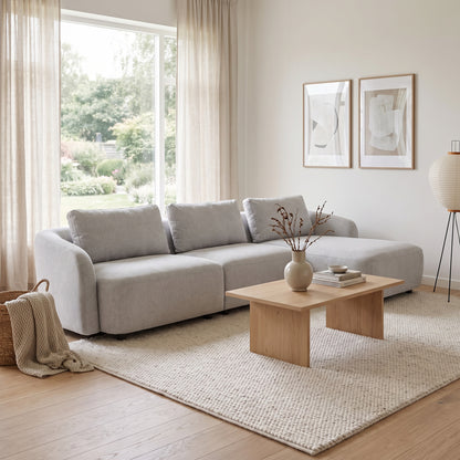 Budapest 2-personers sofa med chaiselong højrevendt 162 x 312 cm