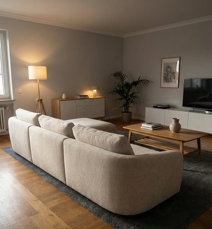 Budapest 2-personers sofa med chaiselong venstrevendt 162 x 312 cm