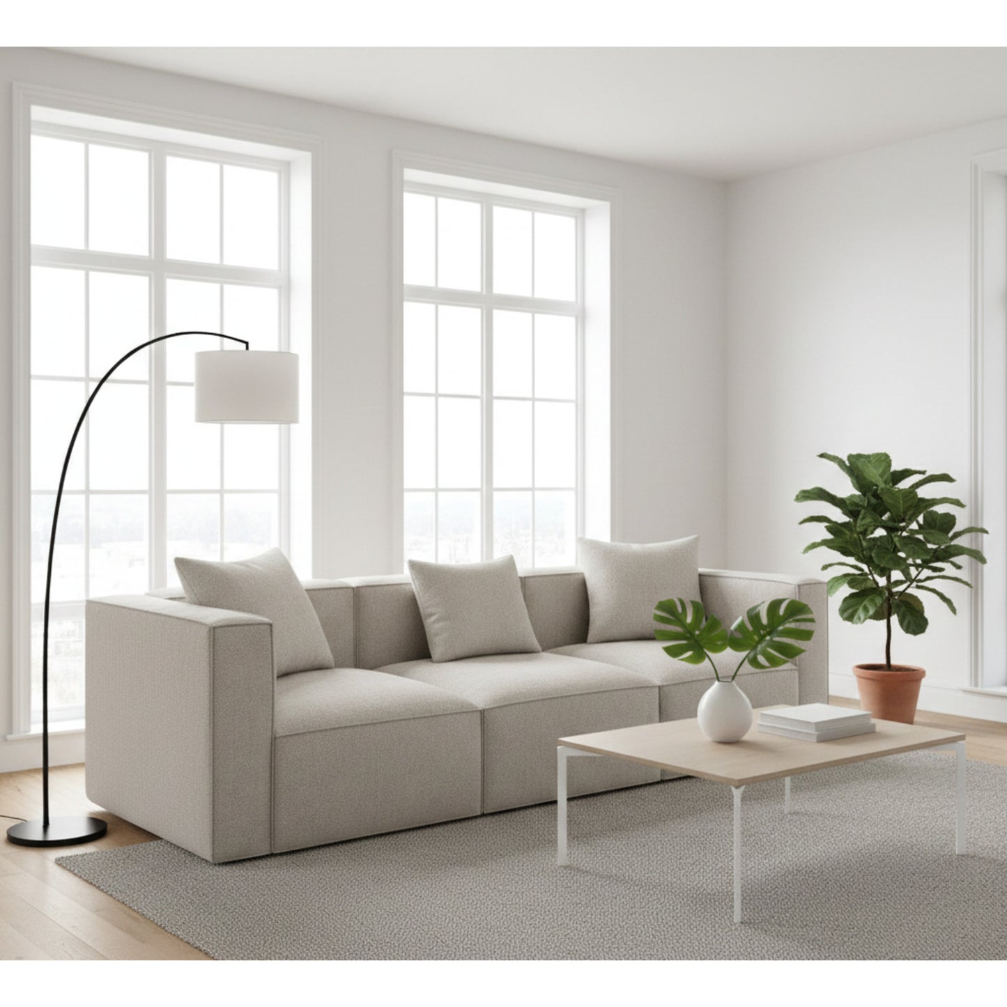 Madrid 3-personers sofa 256 x 65 cm