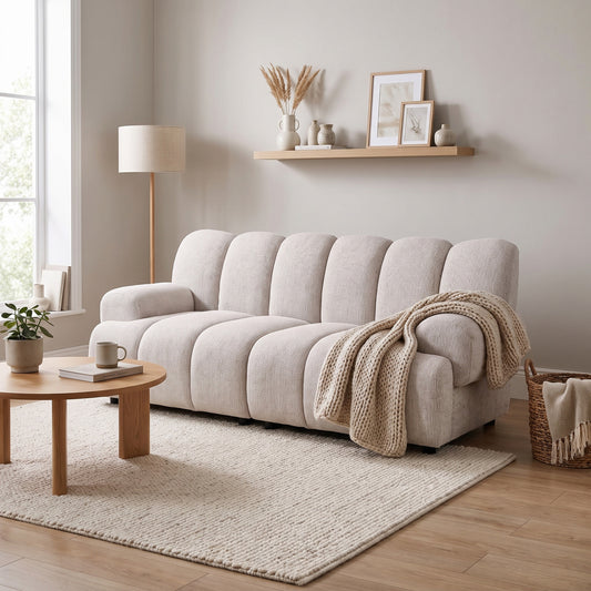 Zurich modulsofa 95 x 190 cm i sandfarvet