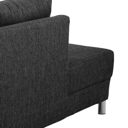 Milano hjørnesofa med chaiselong venstrevendt 287 x 80 cm i antracitgrå