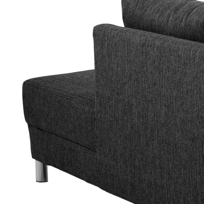 Milano hjørnesofa med chaiselong venstrevendt 287 x 80 cm i antracitgrå