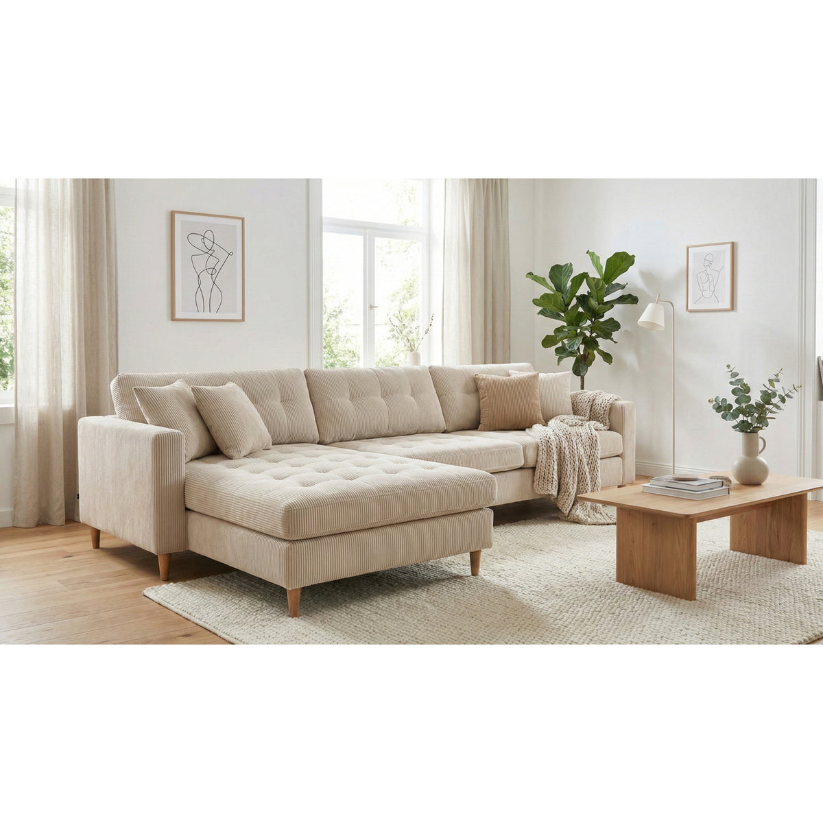 New Orleans chaiselongsofa venstrevendt 290 x 82 cm