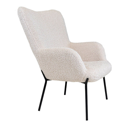 Lænestol Monaco, polyester/stof og metal