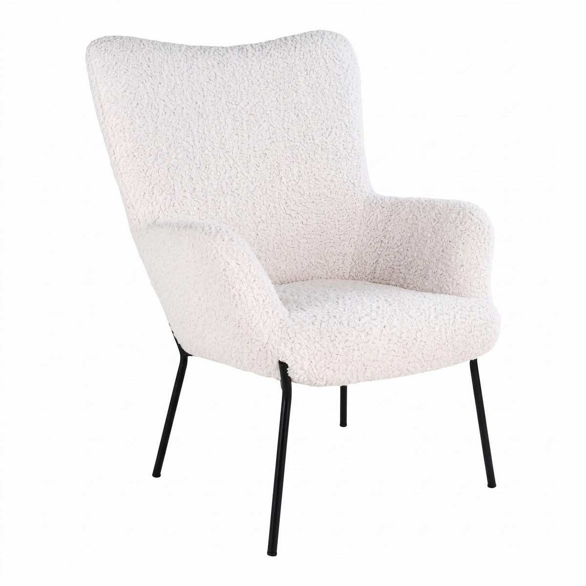 Lænestol Monaco, polyester/stof og metal