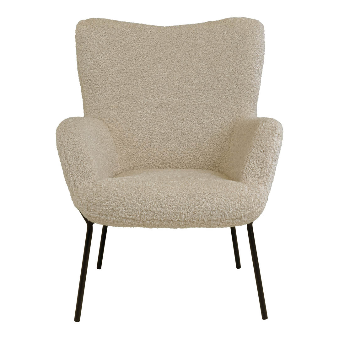 Lænestol Monaco, polyester/stof og metal