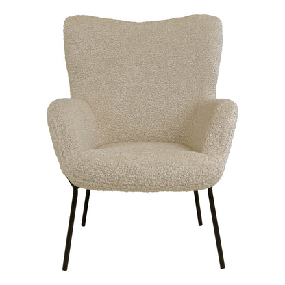 Lænestol Monaco, polyester/stof og metal