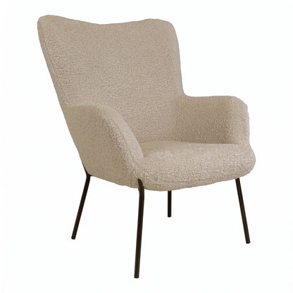 Lænestol Monaco, polyester/stof og metal