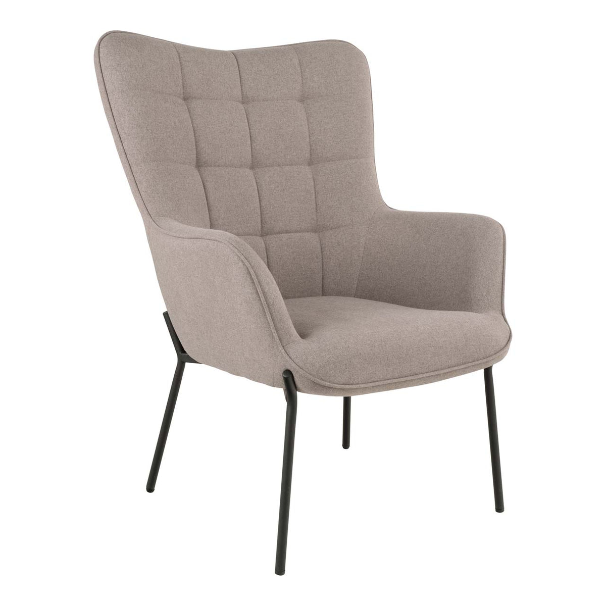 Lænestol Monaco, polyester og metal