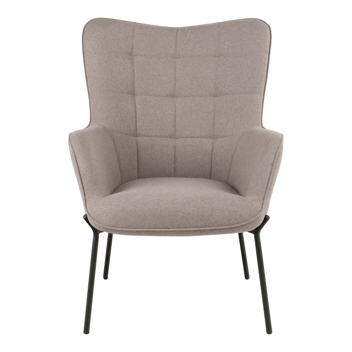 Lænestol Monaco, polyester og metal