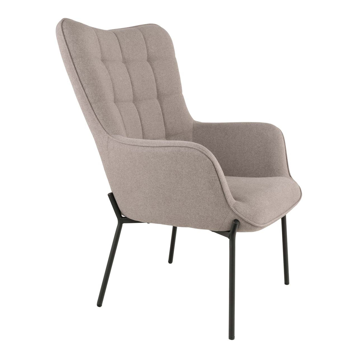 Lænestol Monaco, polyester og metal