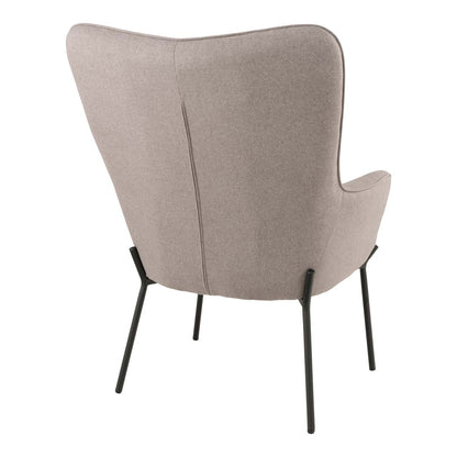 Lænestol Monaco, polyester og metal