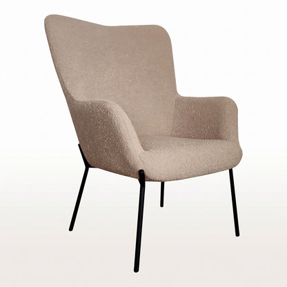 Lænestol Monaco, polyester og metal