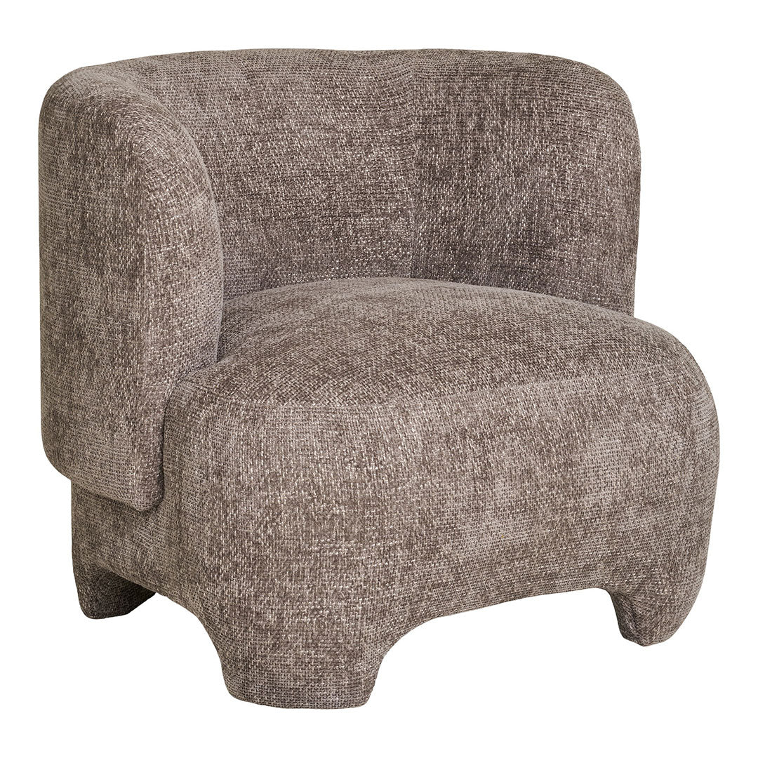 Lænestol New Delhi i beige, polyester, 77 x 79 x 72 cm