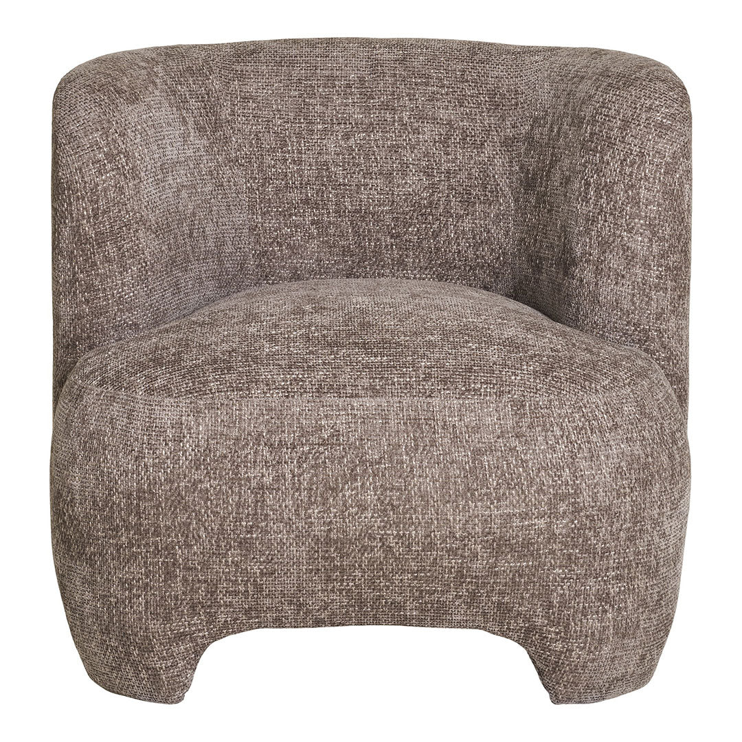 Lænestol New Delhi i beige, polyester, 77 x 79 x 72 cm