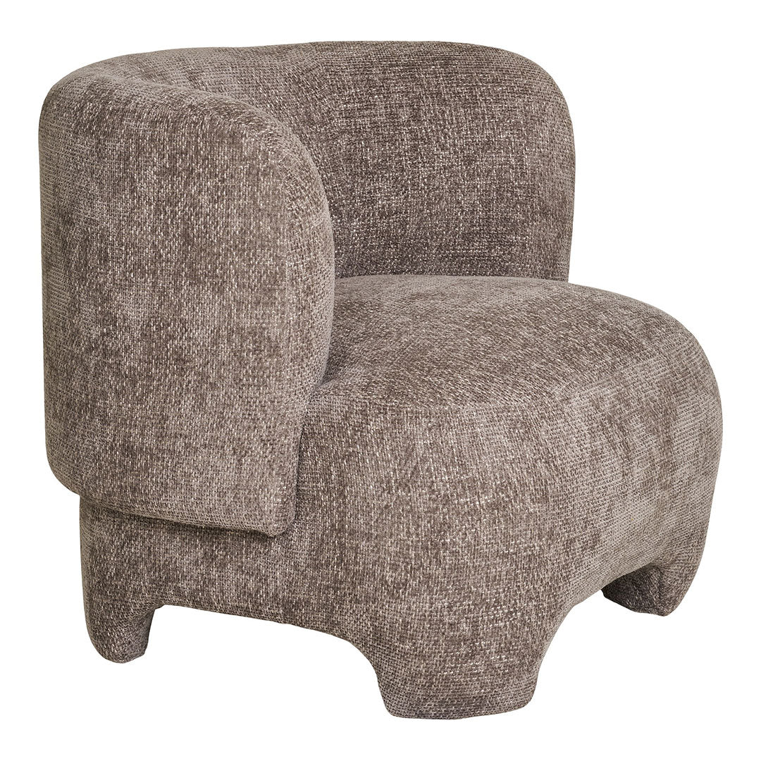 Lænestol New Delhi i beige, polyester, 77 x 79 x 72 cm