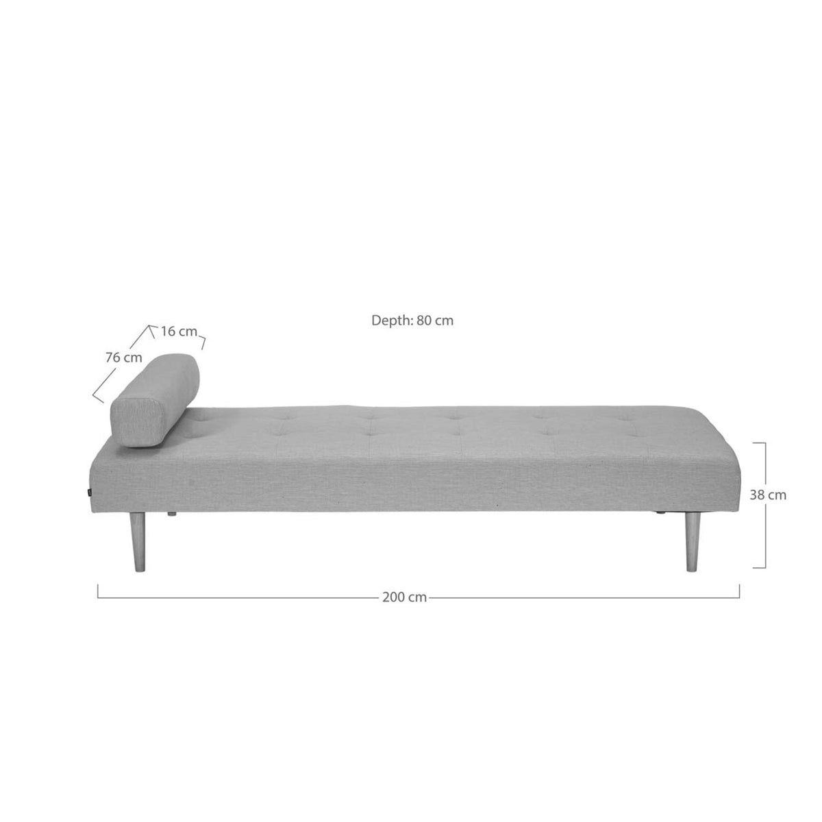 New Orleans daybed 200 x 38 cm