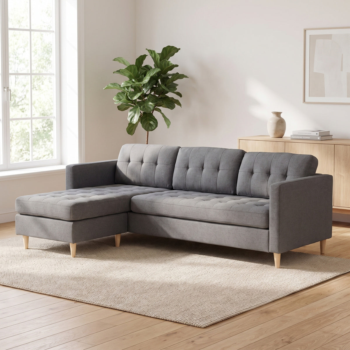 New Orleans sofa med chaiselong venstrevendt 219 x 80 cm