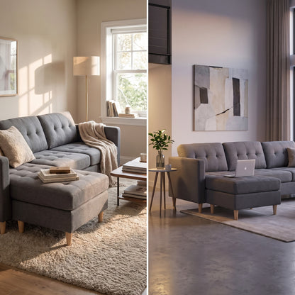 New Orleans sofa med chaiselong venstrevendt 219 x 80 cm