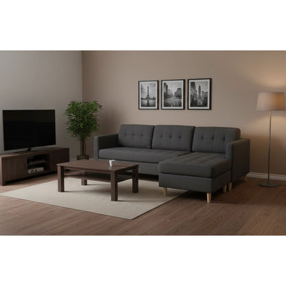 New Orleans sofa med chaiselong venstrevendt 219 x 80 cm