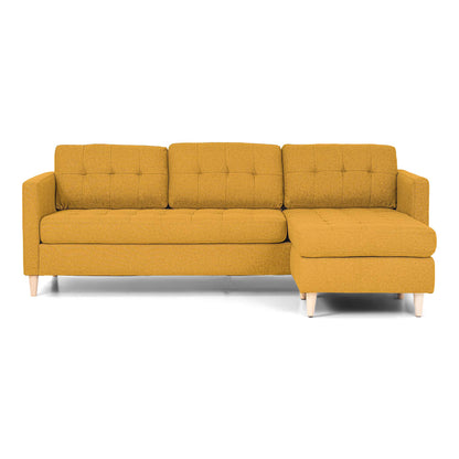 New Orleans L-sofa venstrevendt 219 x 80 cm i karrygul/gul