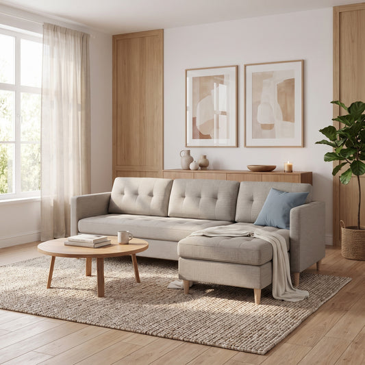 New Orleans sofa med chaiselong venstrevendt 219 x 80 cm