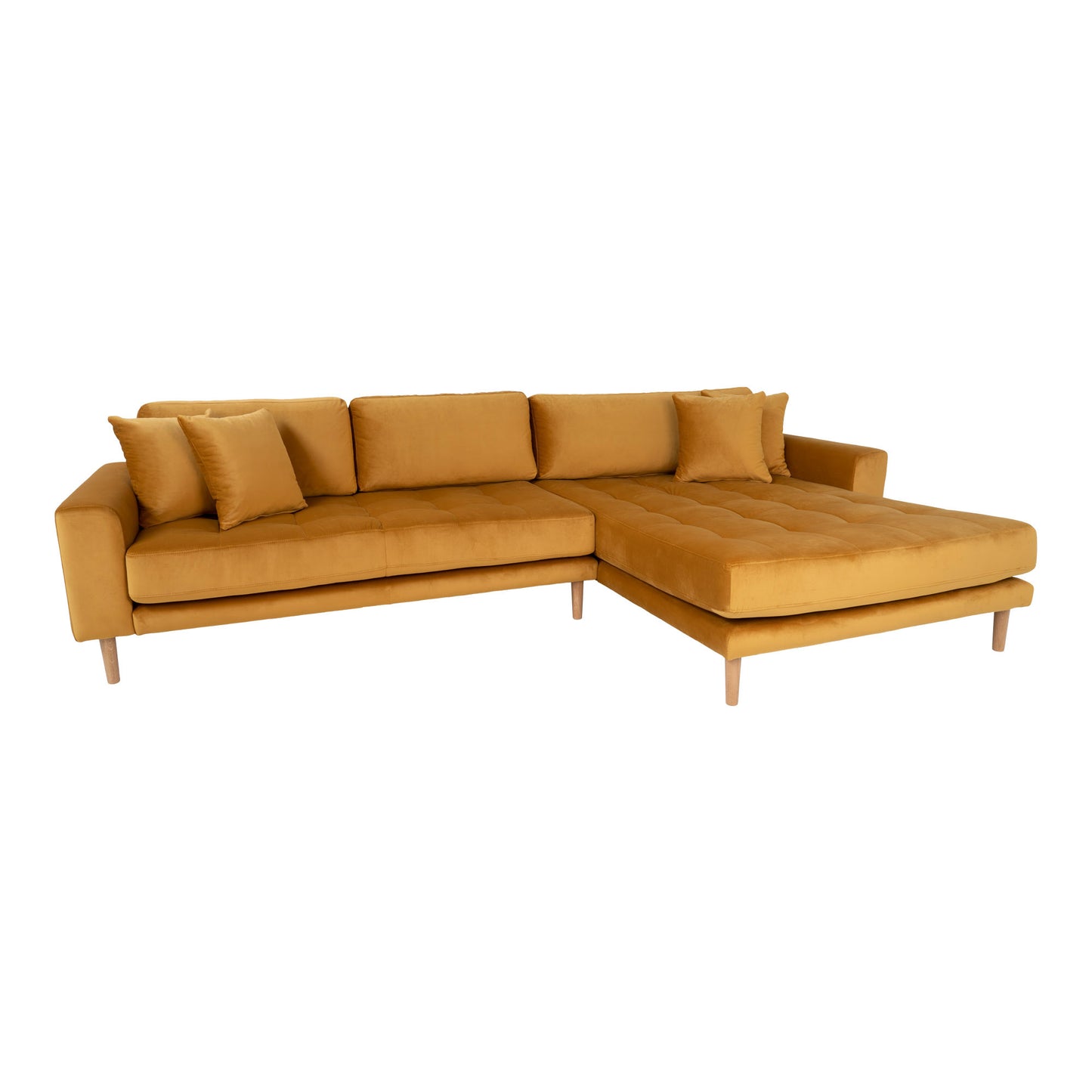 Barcelona hjørnesofa med chaiselong højrevendt 290 x 76 cm