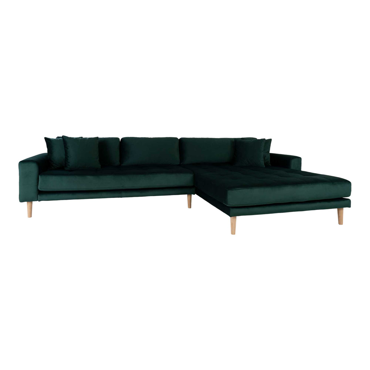 Barcelona hjørnesofa med chaiselong højrevendt 290 x 76 cm