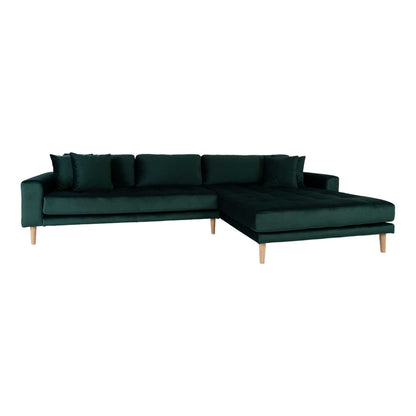 Barcelona hjørnesofa med chaiselong højrevendt 290 x 76 cm