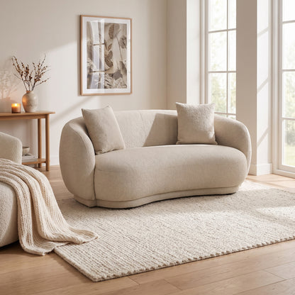 Alicante sofa 96 x 190 cm i sandfarvet