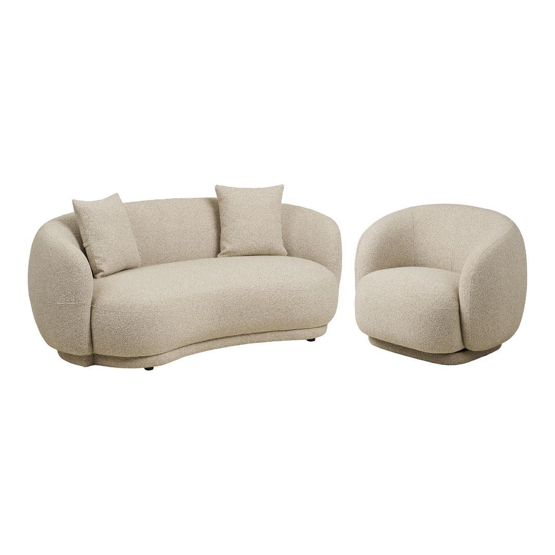 Alicante sofa 90 x 92 cm i sandfarvet