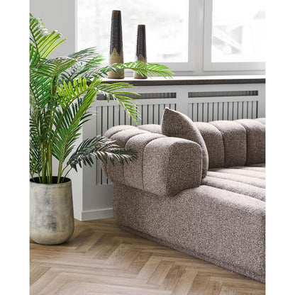 Verona sofa venstrevendt 160 x 293 cm i brun