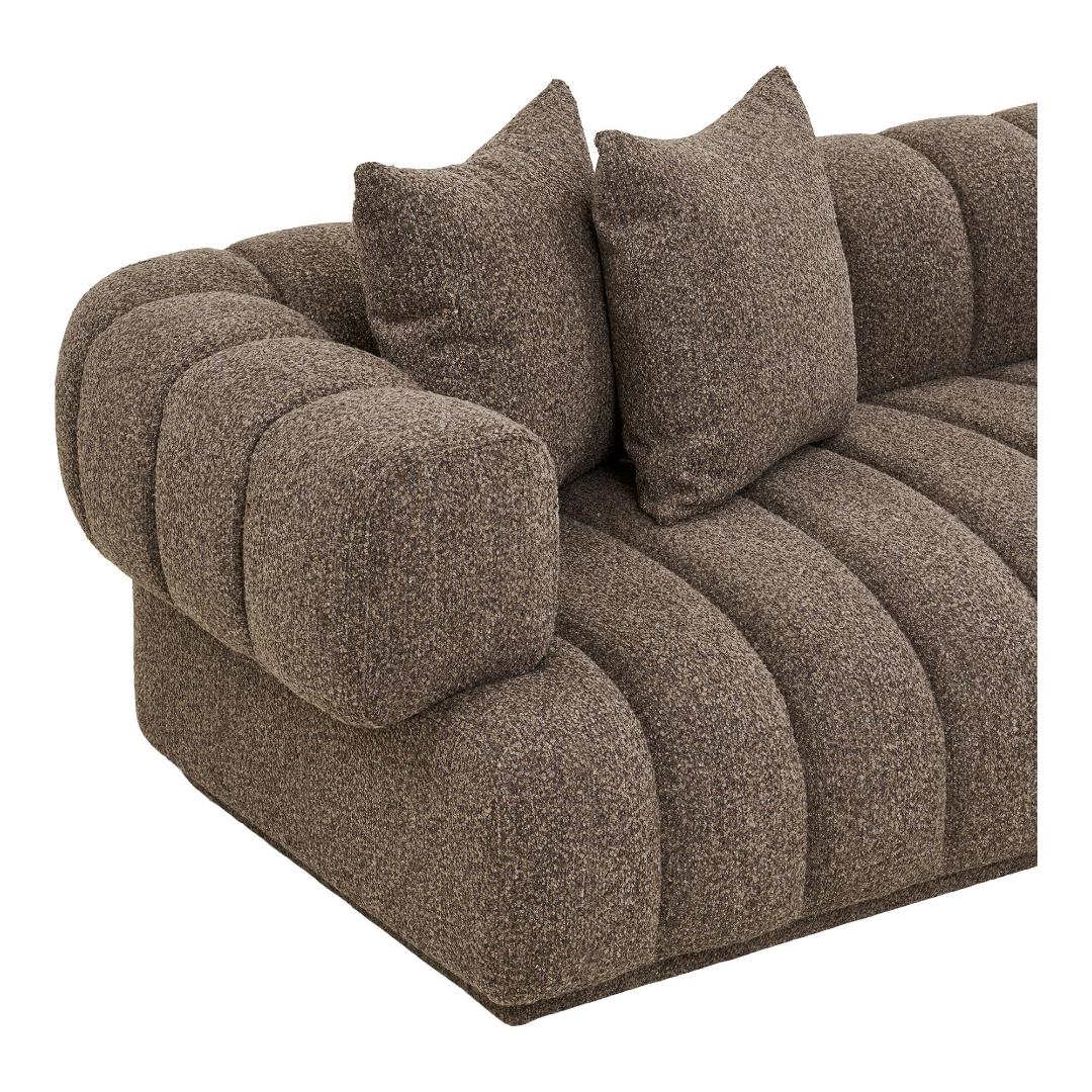 Verona sofa højrevendt 160 x 293 cm i brun
