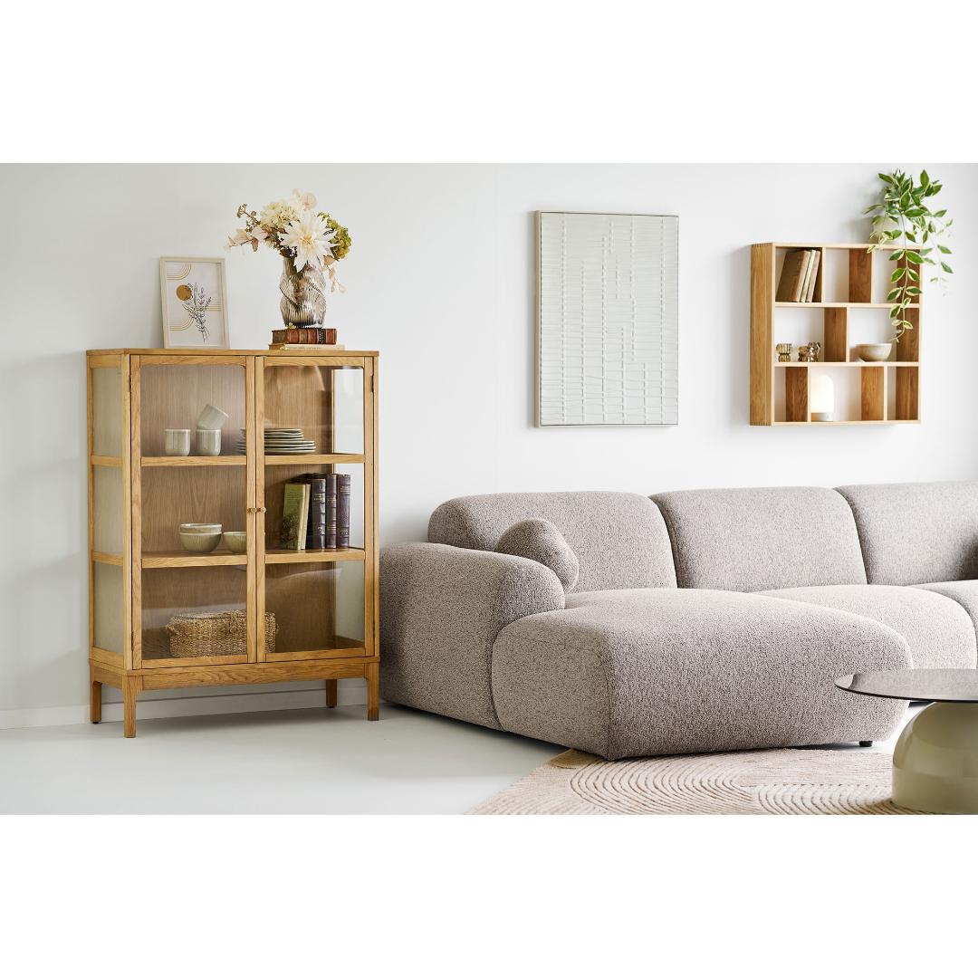 Saint-Tropez sofa venstrevendt 177 x 300 cm i grå