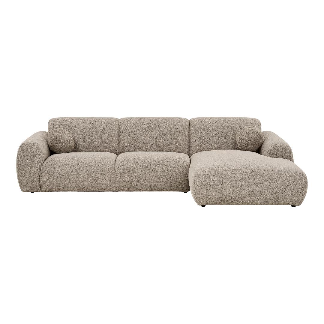 Saint-Tropez sofa højrevendt 177 x 300 cm i grå