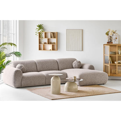 Saint-Tropez sofa højrevendt 177 x 300 cm i grå