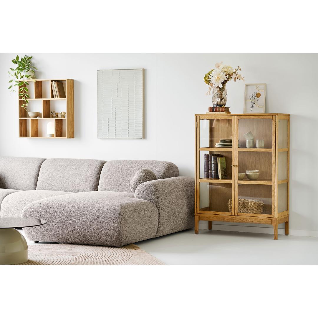 Saint-Tropez sofa højrevendt 177 x 300 cm i grå