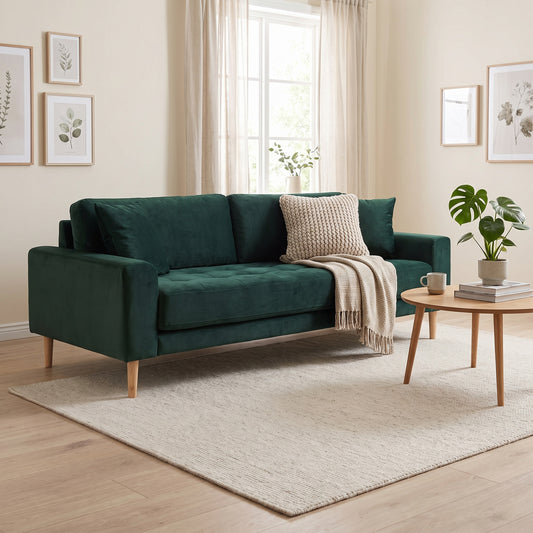 Barcelona 3-personers sofa 210 x 78 cm i eg
