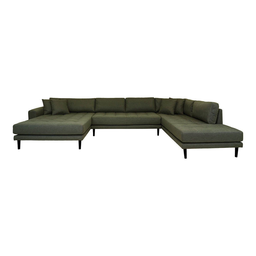 Barcelona U-sofa venstrevendt 370 x 76 cm i eg