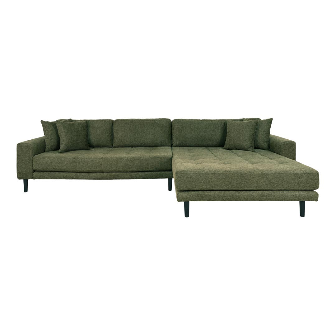 Barcelona hjørnesofa med chaiselong højrevendt 290 x 76 cm