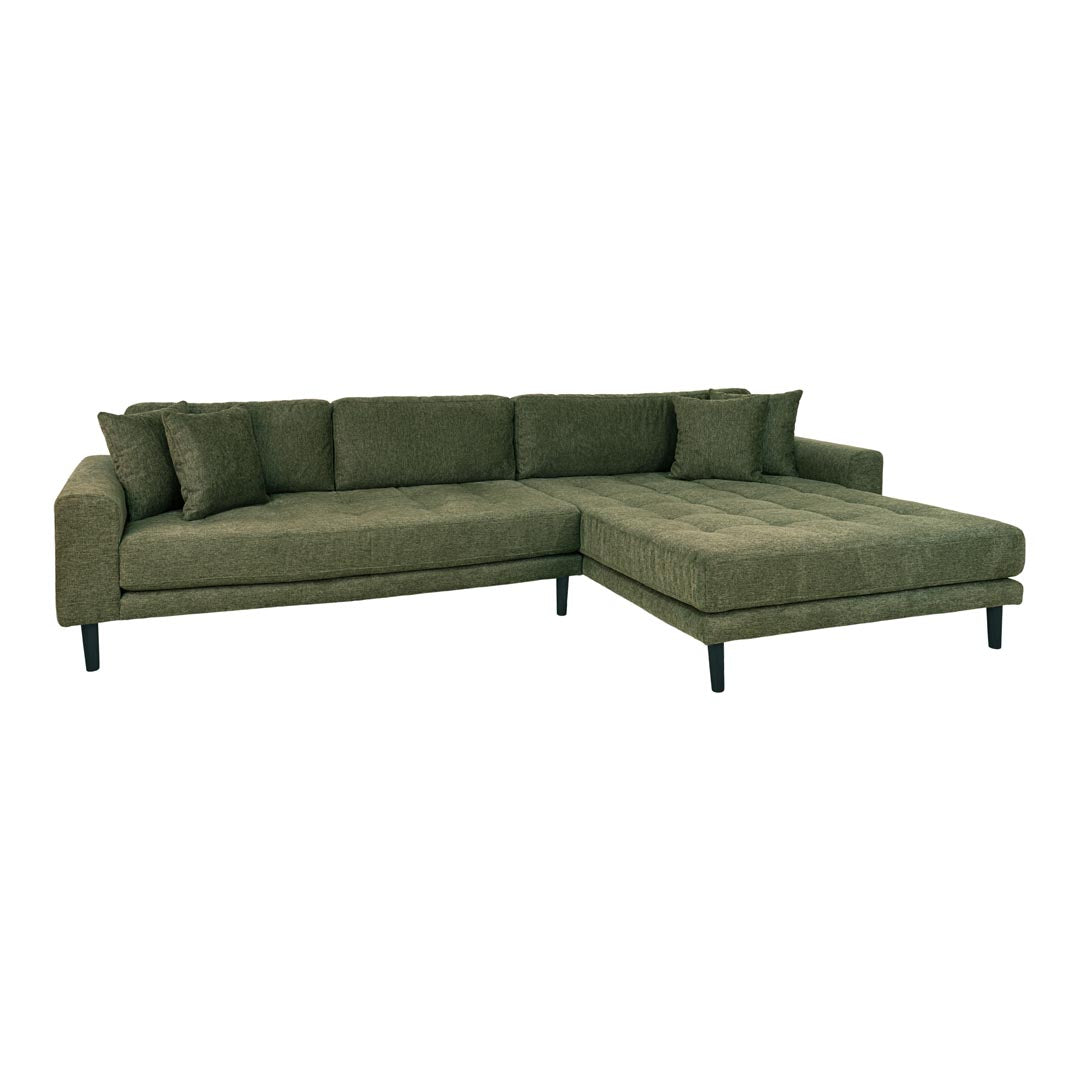 Barcelona hjørnesofa med chaiselong højrevendt 290 x 76 cm