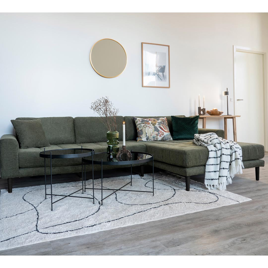 Barcelona hjørnesofa med chaiselong højrevendt 290 x 76 cm
