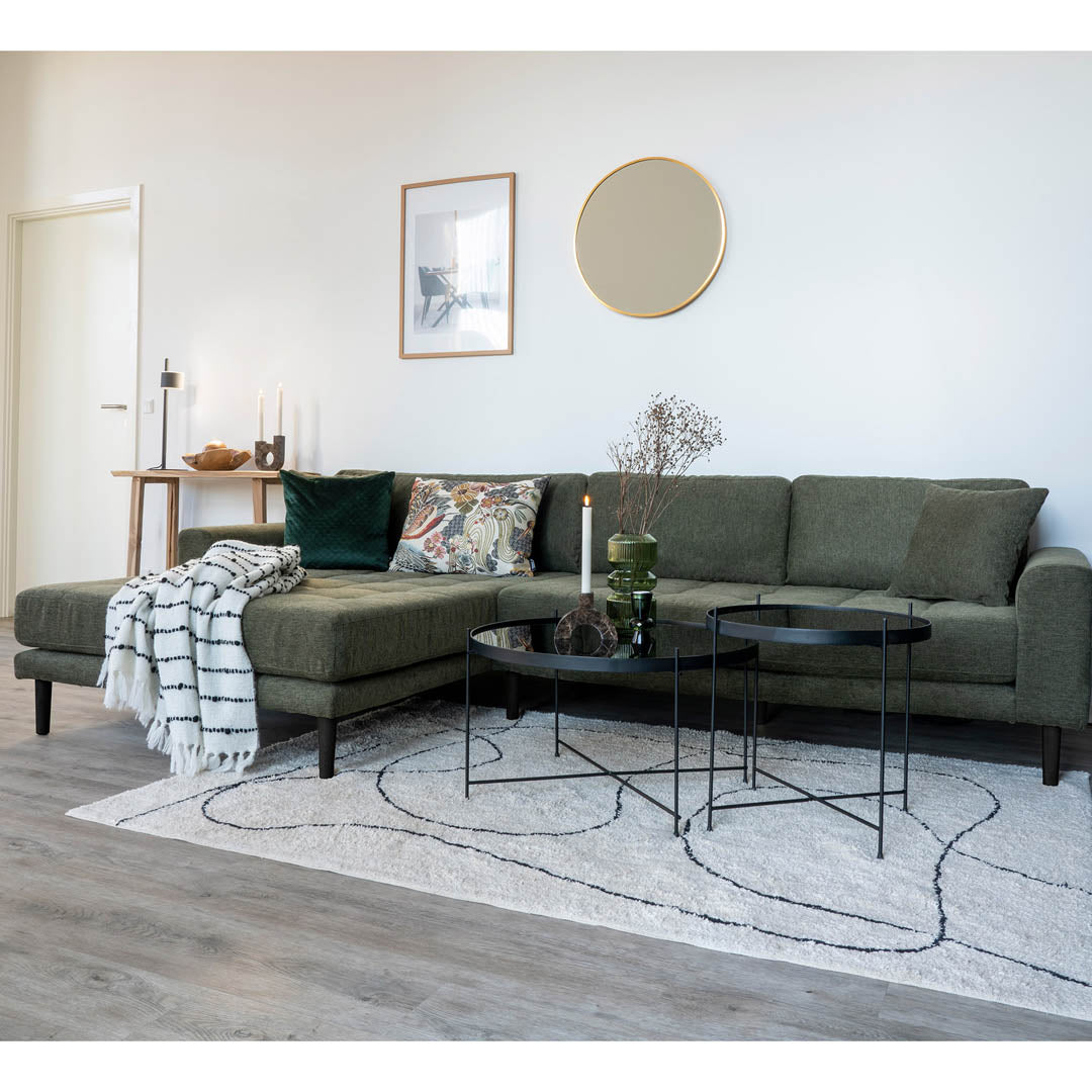 Barcelona hjørnesofa med chaiselong venstrevendt 290 x 76 cm